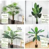 Decoratieve bloemen faux potpalmplant 105 cm/41 '' '' '' '' 'bananenboom met cementbasis voor thuiskantoor woonkamer decor minimalisme