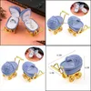 Jewelry Pouches Bags Jewelry Pouches 1 Piece Lovely Baby Carriage Veet Box Wedding Ring Gift Holder Case For Earrings Necklaces Brac Dhzvi