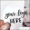 Other Decorative Stickers 100Pcs Custom Sticker And Customized Wedding Stickersdesign Your Own Stickerspersonalized Stickers Food B Oty9E