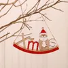 Dekoracje świąteczne 1pcs drzewo drewniana wisiorek Święty Święty Święto Snowman Elk Xmas Ornament Decoration