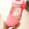 Płaskie buty maluch Mary Janes Baby dziewczyna dla dzieci Mokasiny Pu skórzane księżniczki Mokory mokasyna gumowa miękka moda dzieci