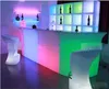 110CM Height LED Rechargeable Bar Table Colorful Changing Salon Reception Desk Modern Nightclub Furniture Simple Cashier Counter