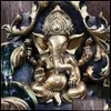 Hantverksverktyg hantverk verktyg konst hantverk g￥vor hem tr￤dg￥rd handgjorda hinduiska ganesha staty inomhus vatten font￤n led vattenskal dekorationer oti8i