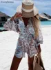 Women's Two Piece Pants Casual Beach Print Lace Up Two Piece Set Women Summer Chiffon Shirt Shorts Suit Fall Sexy V-neck Top 2 Piece Sets Womens Outfits T221012