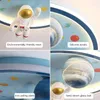 Chandeliers Modern Led Chandelier Light For Children's Room Bedroom Study Kids Baby Blue Cartoon Astronaut Ceiling Lamp Decor Fixtures