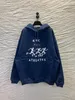 Huvor i mäns plus storlek Sweatshirts Round Neck broderad och tryckt Polar Style Summer Wear med Street Pure Cotton 1QD