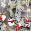 Dekoracje świąteczne 8pcs/set Santa Snowman Wiselanty Navidad Xmas Ornaments wiszący lalki
