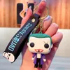 Animation Cartoon Clown Series Keychain Straps Cute PVC Bag Pendant Car Key Ring Gift Charm Factory Wholesale