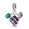 925 Sterling Silver Dangle Charm Femmes Perles Haute Qualité Bijoux Cadeau En Gros Nouveau Noël Bonhomme De Neige Chapeau De Père Noël Maison Perle Fit Pandora Charms Bracelet DIY 06181