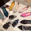 Sapatos sociais 2022 moda rasa mocassim feminino tecido de malha sapatilhas balé tênis de condução deslizamento em malha mocassim sapatos individuais primavera outono