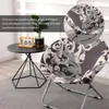 Fodere per sedie Round Moon Saucer Slipcovers Stretch Jacquard Circle Chair Protector Washable Spandex Fabric C