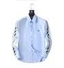 Luxurys designer Retro Print Men's Casual Shirt Classic Formal Wear Business Long Sleeve Brand Fashion Spring