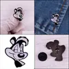 Pins Broscher Kawaii Cartoon Skunk Pepee Le Pew Emalj Pin Brosch Badge Bästa vän Present Drop Delivery 2022 Smycken Dh2Is