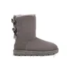 Botas de grife feminino botas clássicas austrália bota de neve tornozelo mini pêlo de arco curto para inverno preto castanha arco de luxuris size