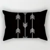 Pillow 30x50cm Black & White Simple Lumbar Case Modern Nordic Geometric Print Cover Home Sofa Car Chair Pillowcase Decor