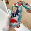 Супер симпатичный 3D -чехол Smiley Robot Shock -Resection Silicone Phone Case для iPhone 14 Pro Max 11 12 13 XS XR 7 8 плюс x Cartoon Cover