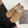 Отсуть обувь Bailamos Женщины квартиры Tabi Ninja Moccasins круглый сплит с мелководье мелководье ленивый проскальзы