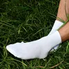 Men's Socks Men Cotton High Quality Business Solid Color Deodorant Black White Gray Short Crew Sock Male Breathable Sox