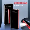 파워 뱅크 2000mAH 듀얼 USB LED 디스플레이 플래시 라이트 10000mAh 충전 공급 휴대용 외부 배터리 충전기