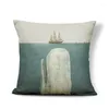 Pillow Ocean Covers Sailboat S Animal Art Modern El Housewarware Case Baleia 43x43cm Designer de burlap