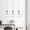 Pendant Lamps Modern Crystal Lights Goblet Glass Hanglamp Kitchen LED Light Fixture Christmas Decorations For Home Dining Room