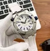 الساعات الرجالية ساعة ميكانيكية أوتوماتيكية 42 ملم أعمال Wristwatch مطاطية Waterprof Montre de Luxe هدية للرجال متعدد الألوان