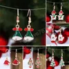 Winter Frohe Weihnachten Dangle Ohrringe Frauen Modehandschuhe Schneemann Weihnachtsbaum Glocken Ohrringe Mädchen Neujahrs Party Schmuck Geschenk