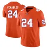 NCAA College Clemson Tigers Football 1 Will Shipley Jersey Université 2 Cade Klubnik 80 Beaux Collins 0 Antonio Williams 22 Trenton Simpson 24 Tyler Venables Sport