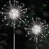 Solar Fireworks Light Lawn Garden Ciąg Outdood Waterproof DIY Dandelion Decor Lampa na patio Boże Narodzenie