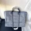 TOTE Beach Luksusowe designerskie torby letnie torby na zakupy płótno Książka borse kobiety duże torebki skórzane torby na ramię torebka crossbody słoma