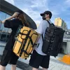 Duffel Bags Urban Men рюкзак, путешествуя по большой мощности, багаж, спортивная фитнес -сумка, нейлоновые женщины сухое влажное разделение