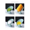 Soap Dishes Tree Leaf Laundry Dish Shape Box Toilet Shelf Vertical Suction Cup Wall Hanging Bathroom Holder