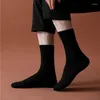 Calzini da uomo Cotone Bianco Nero Grigio Traspirante Girocollo lungo Calze Tinta unita Uomo Calza alta a tubo Maschile Casual Streetwear