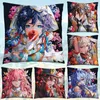 Case Case Genshin Impact Noelle anime Pillowcase for Babyows Kawaii Aether Throw Cover Cover Decorative Seatorative 45 × 45 سم