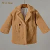 Manteau mode bébé fille garçon veste hivernale fourrure épaisse mouton chaud comme des vêtements longs longs en vrac de haute qualité 2 14y 2210136560382