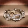 Модные дизайнерские кольца для женщин, сияющих ювелирных украшений хрустального кольца