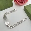 Набор ожерелья роскоши дизайнеры письма браслеты для женщин серебряные ожерелья