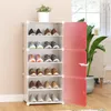 Vêtements Storage à chaussures multicouches Rack de chaussures détachables Armoire en plastique à poussière Home Boîte d'organisation du support de support d'espace pour sauvegarde