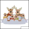 Juldekorationer Juldekorationer FESTICE Party Supplies Home Garden 2022 New Tree Pendant Decoration Harts Snowman Xmas E OT49S