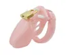 Accesorios de vestuario CAGA CAGE MAL Male Toys Small/Standard Masculan Chastity Dispositivo de polla con 5 tama￱os Anillos de lat￳n Bloqueo Er￳tico U