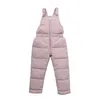 Winter Children Warm Overalls Autumn Girls Boys Plus Thick Pants Baby Girl Jumpsuit For 1-5 Years Kids Ski Down Overalls