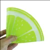 Other Bakeware New Round Sile Wax Dab Mat Dabbing Lemon Design Non-Stick Dabber Sheets Pad For Dry Herb Oil Drop Delivery 2022 Home G Dhdug