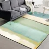 Carpets European Abstract Fresh Watercolor Light Green Carpet Area Rug For Living Room Soft Study Sofa Coffee Table Mat