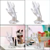 Sieraden zakjes tassen sieraden zakjes mannequin hand display houder mtipurpose support toren organisator voor kettingbangle horloge chai dhuhj