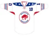 Le hockey universitaire porte un maillot de hockey personnalisé des Américains de Rochester John Peterka Jack Quinn Michael Mersch Arttu Ruotsalainen Ethan Prow Brandon Biro Sean Malone Linus