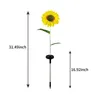 Garden Light Sunflower LED Solar Lights Colorful Gradient Stake Warm Decorative Lamp Waterproof Landscape