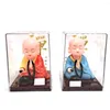 Decorações de interiores Solar Shake Head Little Monk traga boa sorte decoração de carros ornamentos automáticos brinquedos criativos