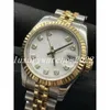 Super Quality Lady Watch 5 Star V5 31mm NF Factory rostfritt stål Två-ton Automatisk mekanik Sapphire Perpetual Women Wristwatches