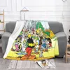 Coperte Asterix The Gaul per bambini Coperta in pile per bambini Francia Cartoon Anime carino divano camera da letto morbida biancheria da letto