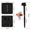 태양열 끈 조명 20 줄의 야외 방수 시뮬레이션 꿀벌 장식 정원 크리스마스 장식 따뜻한 흰색